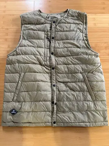 바틀 BURTLE 다운 베스트 3254 라이트 카멜 L