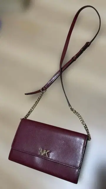 MK 버건디 숄더백 지갑 숄더백