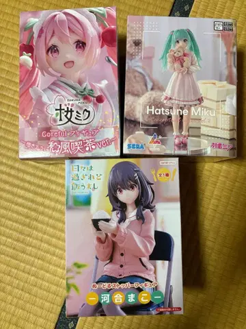 벚꽃 미쿠 하츠네 미쿠 카와이 마코 피규어 3개 세트