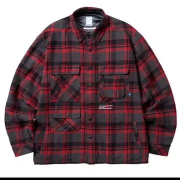 [ Liberaiders ] MULTI POCKET PLAID SHIRT