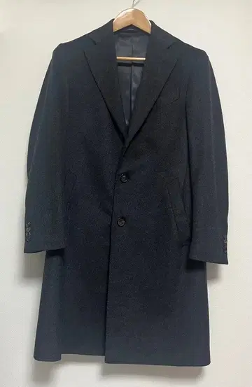 LARDINI 라르디니 다크 그레이 체스터 코트 캐시미어