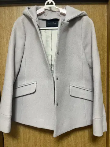 GREEN LABEL RELAXING 후드 부착 코트