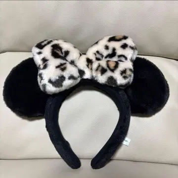 디즈니 Disney 미니 머리띠 레오파드 무늬