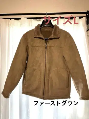 퍼스트 다운 페이크 무스탕 자켓 L 사이즈