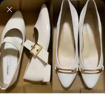 ESPERANZA noyau 포인트 버클 벨트 펌프스 2켤레 세트