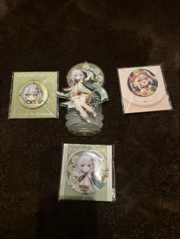 원신 나히다 아크릴 스탠드 배지 세트