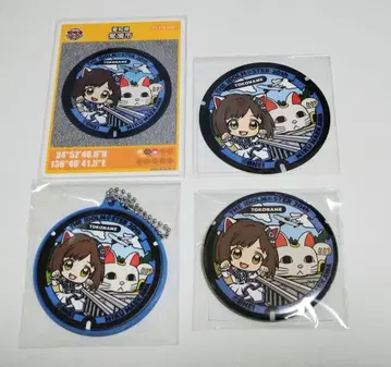 아이돌 마스터 후타마스 토코나메시 마에카와 미쿠 맨홀 카드 굿즈 세트