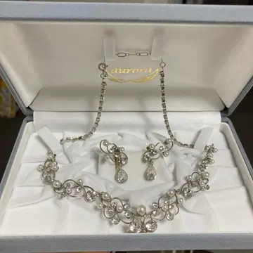 오로라 브라이덜 목걸이 귀걸이 세트