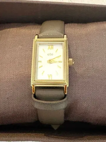 ete 그레이 벨트 손목시계