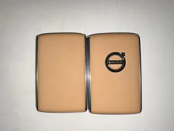 볼보 가죽 키케이스 베이지