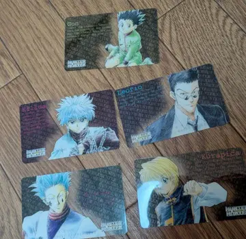 HUNTERXHUNTER 캐릭터 카드 5장 세트