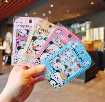 말랑말랑 팬더 3D 입체 4장 씰 세트