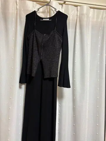 NATURAL BEAUTY BASIC 블랙 롱 원피스