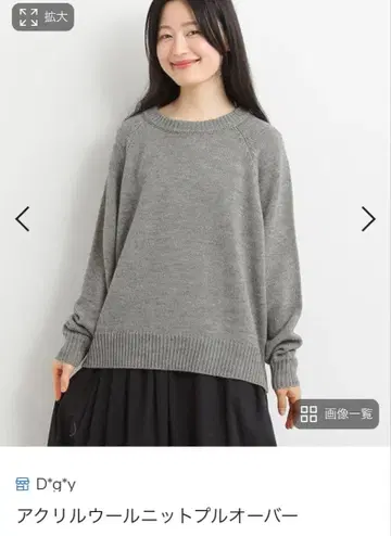 Dgy 로게지 니트 그레이 M 사이즈