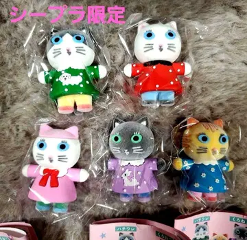 키타기시 유미 하얀 고양이와 친구들 피규어 컬렉션 5개 컴프