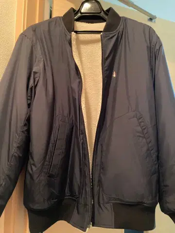 Hush Puppies 네이비 나일론 자켓 리버서블