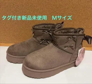 미사용 택 포함 시마무라 아오키 미사코 어그 부츠 연한 브라운