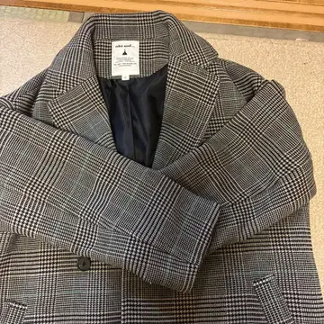 niko and. 체크 무늬 더블 브레스트 코트 M