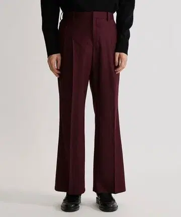 유나이티드 도쿄 울 MIX 와이드 플레어 팬츠