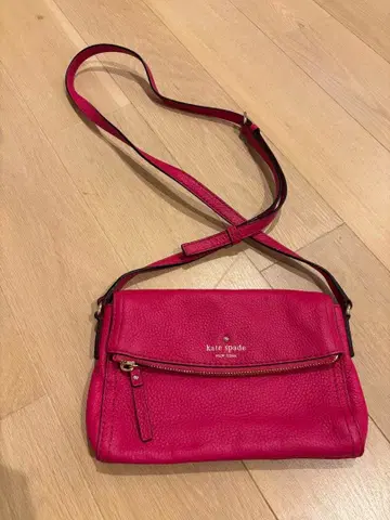 kate spade 핑크 가죽 숄더백