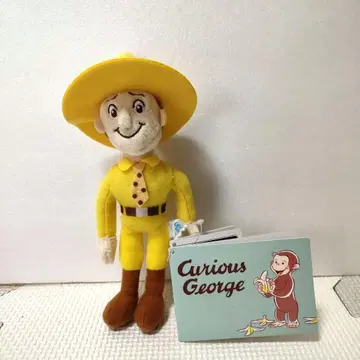 새상품 택 포함 오자루의 조지 옐로우 컬러 모자 아저씨 페인트 마스코트