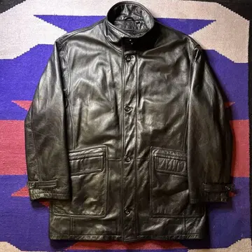 90s ROUNDTREE&YORKE 가죽 자켓 코트