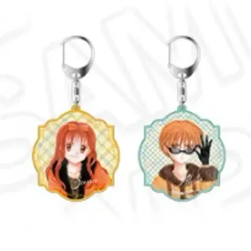 어린이 완구 양면 키링 쿠라타 사나 하야마 아키토 리본 카페