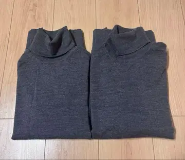 2장 세트 유니클로 메리노 터틀넥