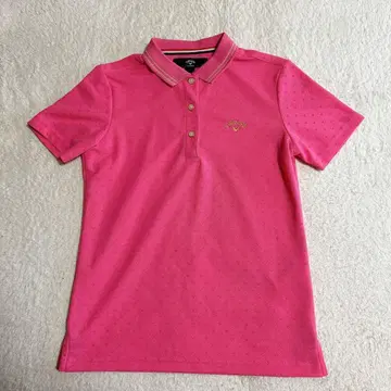 캘러웨이 핑크 골프 스포츠 반팔 피케 셔츠 M