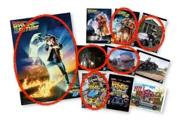 후류 복권 백 투 더 퓨처 G상 포스터 6점 세트