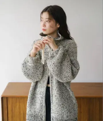 kastane 하이넥 지퍼 니트