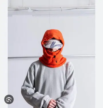 스노우피크 플리스 발라클라바 오렌지