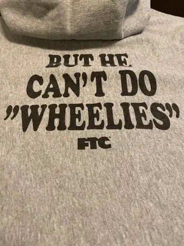 FTC 스누피/피넛 그레이 후드티 'WHEELIES' 프리