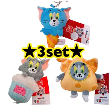 새상품 톰과 제리 마스코트 키링 특별한 3개 세트
