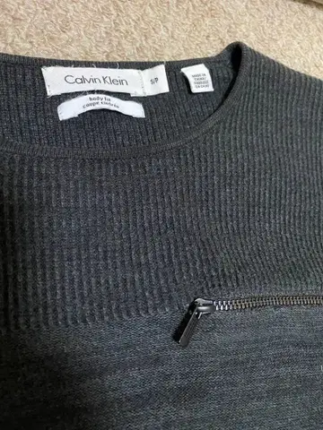 Calvin Klein 다크 그레이 니트 스웨터 S/P