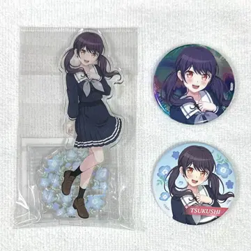 뱅드림 후타바 츠쿠시 아크릴 스탠드 캔뱃지 Maestoso (3개 세트)