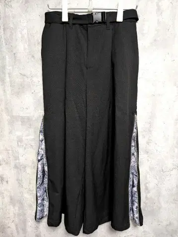 AdaNous 2way 사이드 지퍼 와이드 팬츠 테노히라에루