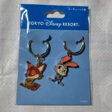 주토피아 닉 주디 키체인