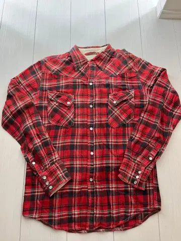 Dovetail 플란넬 셔츠 빨검 체크