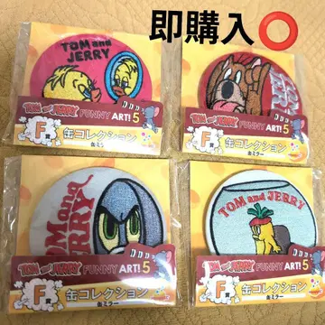 즉시 구매 톰과 제리 Happy 복권 캔 컬렉션 거울 4종 컴프