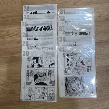 제일복권 드래곤볼 40th G상 코믹스 클리어 파일 세트 11장