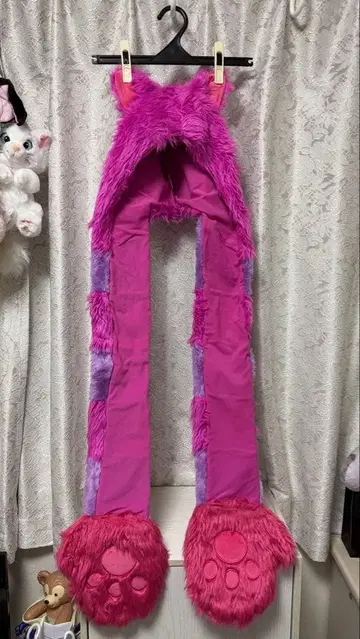 체셔 고양이 머플러 캡