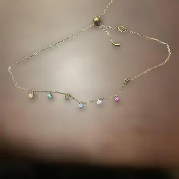 Swarovski 다색 스톤 목걸이