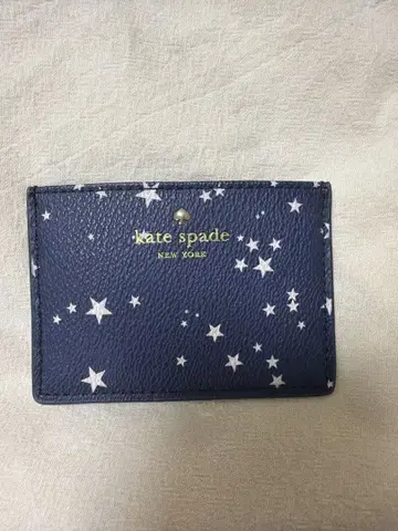 kate spade 별 패턴 카드 케이스 네이비