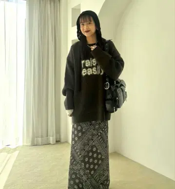 JEANASIS 로고 BIG 풀오버 니트