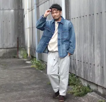 엘피노 턱 치노 오프 L 사이즈 와이드 팬츠 면 허리밴딩 남성용