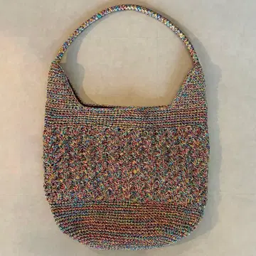 SENSE OF PLACE 컬러풀 메탈릭 토트백