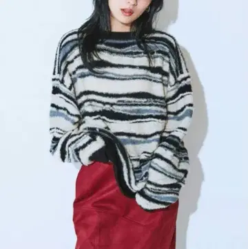 JEANASSIS 7G 랜덤 보더 풀오버