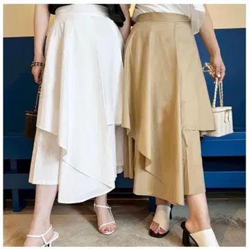 [새상품] 글래머러스 가든 플레어 티어드 팬츠 롱 스커트