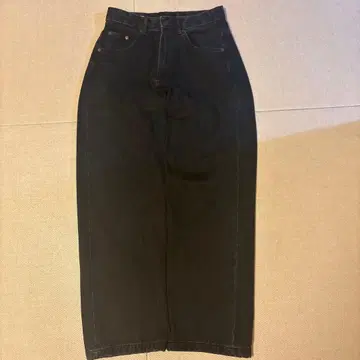 ZARA 블랙 배기 데님